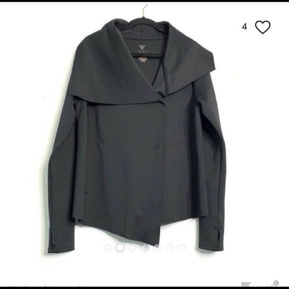 Lane Bryant Livi active wear Lane Bryant LIVI black yoga jacket NWT - Picture 2 of 5